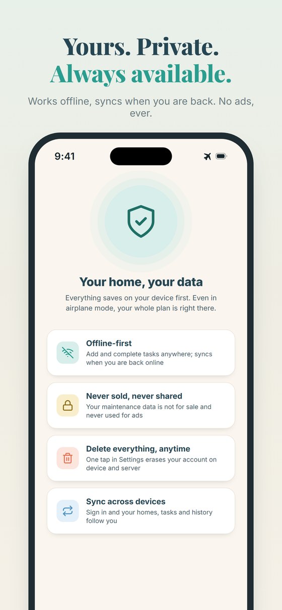 Private, offline, and no account required